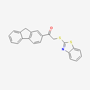 2-(1,3-BENZOTHIAZOL-2-YLSULFANYL)-1-(9H-FLUOREN-2-YL)ETHAN-1-ONE