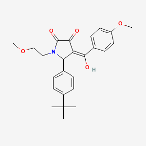 5-(4-tert-butylphenyl)-3-hydroxy-4-(4-methoxybenzoyl)-1-(2-methoxyethyl)-2,5-dihydro-1H-pyrrol-2-one