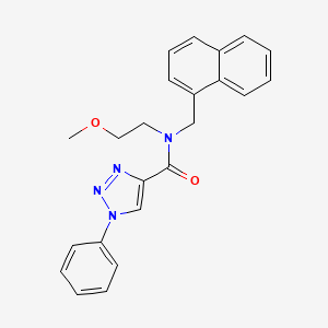 N-(2-methoxyethyl)-N-(1-naphthylmethyl)-1-phenyl-1H-1,2,3-triazole-4-carboxamide