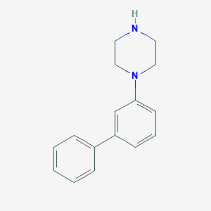 molecular formula C16H18N2 B053531 1-Biphenyl-3-yl-piperazine CAS No. 115761-61-0