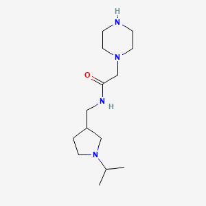 N-[(1-isopropyl-3-pyrrolidinyl)methyl]-2-(1-piperazinyl)acetamide dihydrochloride