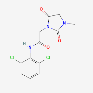 N-(2,6-dichlorophenyl)-2-(3-methyl-2,5-dioxoimidazolidin-1-yl)acetamide