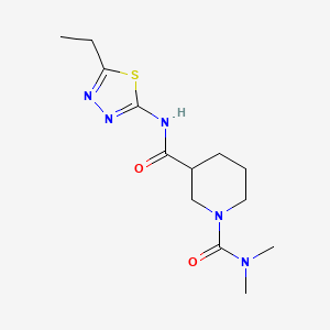 N~3~-(5-ethyl-1,3,4-thiadiazol-2-yl)-N~1~,N~1~-dimethylpiperidine-1,3-dicarboxamide