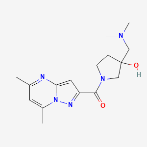 3-[(dimethylamino)methyl]-1-[(5,7-dimethylpyrazolo[1,5-a]pyrimidin-2-yl)carbonyl]-3-pyrrolidinol