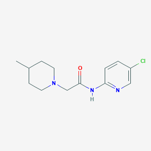 N-(5-chloropyridin-2-yl)-2-(4-methylpiperidin-1-yl)acetamide