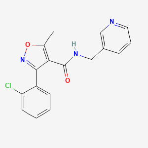 3-(2-CHLOROPHENYL)-5-METHYL-N-[(PYRIDIN-3-YL)METHYL]-1,2-OXAZOLE-4-CARBOXAMIDE