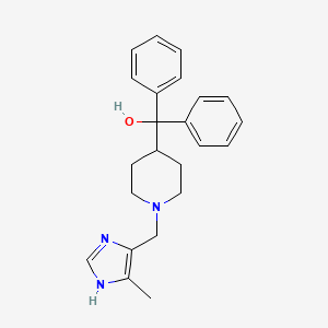 {1-[(4-methyl-1H-imidazol-5-yl)methyl]-4-piperidinyl}(diphenyl)methanol