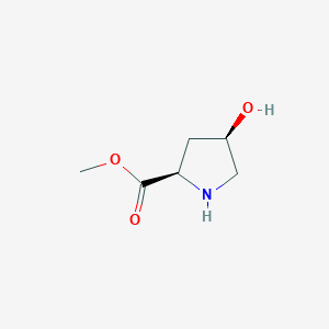 molecular formula C6H11NO3 B053535 (2R,4R)-methyl 4-hydroxypyrrolidine-2-carboxylate CAS No. 114676-47-0