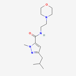 3-isobutyl-1-methyl-N-[2-(4-morpholinyl)ethyl]-1H-pyrazole-5-carboxamide