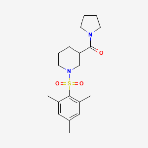 Pyrrolidin-1-yl{1-[(2,4,6-trimethylphenyl)sulfonyl]piperidin-3-yl}methanone