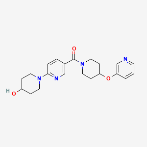 1-(5-{[4-(pyridin-3-yloxy)piperidin-1-yl]carbonyl}pyridin-2-yl)piperidin-4-ol