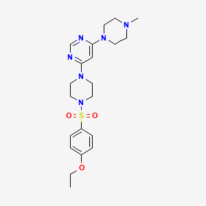 4-{4-[(4-ethoxyphenyl)sulfonyl]-1-piperazinyl}-6-(4-methyl-1-piperazinyl)pyrimidine