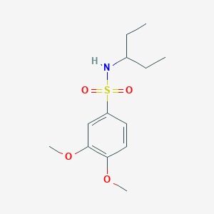 N~1~-(1-ETHYLPROPYL)-3,4-DIMETHOXY-1-BENZENESULFONAMIDE