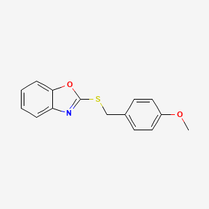 molecular formula C15H13NO2S B5353817 2-(4-Methoxy-benzylsulfanyl)-benzooxazole 