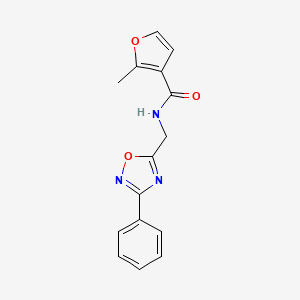 2-methyl-N-[(3-phenyl-1,2,4-oxadiazol-5-yl)methyl]furan-3-carboxamide