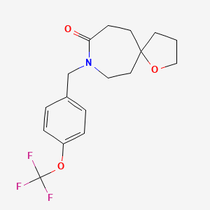 8-[4-(trifluoromethoxy)benzyl]-1-oxa-8-azaspiro[4.6]undecan-9-one