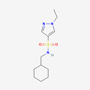 N-(cyclohexylmethyl)-1-ethyl-1H-pyrazole-4-sulfonamide