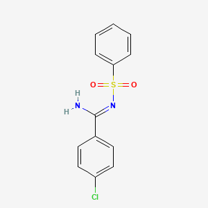 N'-(benzenesulfonyl)-4-chlorobenzenecarboximidamide