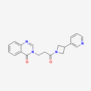 3-{3-oxo-3-[3-(3-pyridinyl)-1-azetidinyl]propyl}-4(3H)-quinazolinone