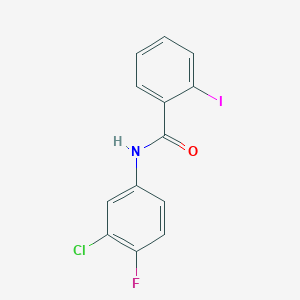 N-(3-chloro-4-fluorophenyl)-2-iodobenzamide