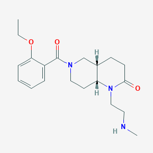 rel-(4aS,8aR)-6-(2-ethoxybenzoyl)-1-[2-(methylamino)ethyl]octahydro-1,6-naphthyridin-2(1H)-one hydrochloride