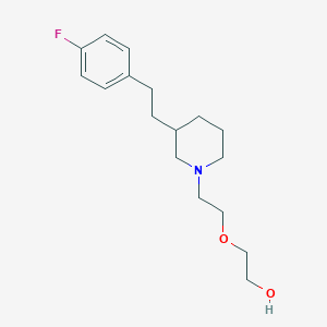 2-(2-{3-[2-(4-fluorophenyl)ethyl]-1-piperidinyl}ethoxy)ethanol