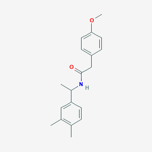 N-[1-(3,4-dimethylphenyl)ethyl]-2-(4-methoxyphenyl)acetamide