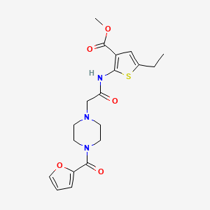 methyl 5-ethyl-2-({[4-(2-furoyl)-1-piperazinyl]acetyl}amino)-3-thiophenecarboxylate