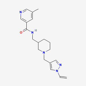 5-methyl-N-({1-[(1-vinyl-1H-pyrazol-4-yl)methyl]piperidin-3-yl}methyl)nicotinamide