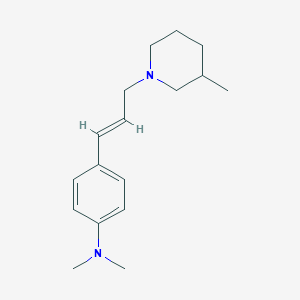 molecular formula C17H26N2 B5354265 N,N-dimethyl-4-[(E)-3-(3-methylpiperidin-1-yl)prop-1-enyl]aniline 