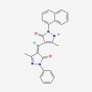 4-{[5-hydroxy-3-methyl-1-(1-naphthyl)-1H-pyrazol-4-yl]methylene}-5-methyl-2-phenyl-2,4-dihydro-3H-pyrazol-3-one