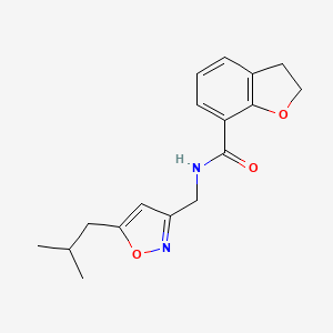 N-[(5-isobutylisoxazol-3-yl)methyl]-2,3-dihydro-1-benzofuran-7-carboxamide