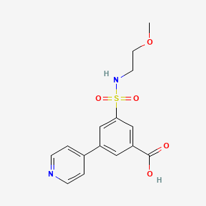 3-{[(2-methoxyethyl)amino]sulfonyl}-5-pyridin-4-ylbenzoic acid