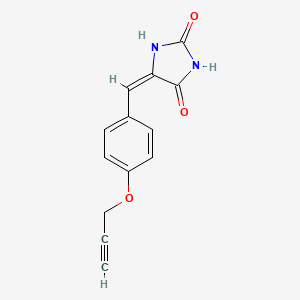 (5E)-5-{[4-(Prop-2-YN-1-yloxy)phenyl]methylidene}imidazolidine-2,4-dione