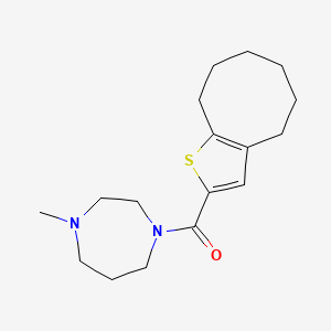 4,5,6,7,8,9-Hexahydrocycloocta[b]thiophen-2-yl(4-methyl-1,4-diazepan-1-yl)methanone