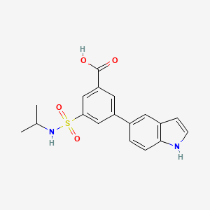 3-(1H-indol-5-yl)-5-[(isopropylamino)sulfonyl]benzoic acid