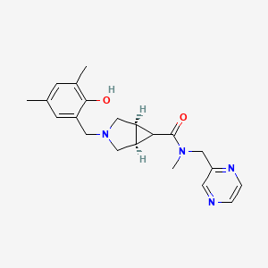 (1R*,5S*,6r)-3-(2-hydroxy-3,5-dimethylbenzyl)-N-methyl-N-(pyrazin-2-ylmethyl)-3-azabicyclo[3.1.0]hexane-6-carboxamide