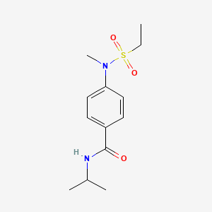 4-[(ethylsulfonyl)(methyl)amino]-N-(propan-2-yl)benzamide