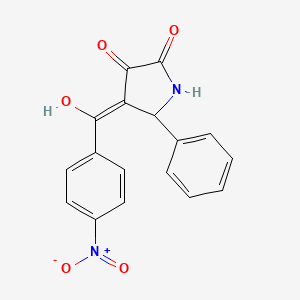 3-hydroxy-4-(4-nitrobenzoyl)-5-phenyl-1,5-dihydro-2H-pyrrol-2-one