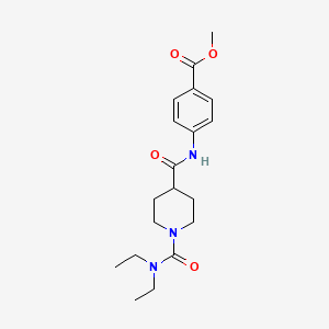 METHYL 4-[({1-[(DIETHYLAMINO)CARBONYL]-4-PIPERIDYL}CARBONYL)AMINO]BENZOATE