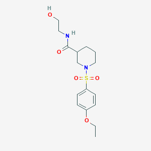 1-(4-ETHOXYBENZENESULFONYL)-N-(2-HYDROXYETHYL)PIPERIDINE-3-CARBOXAMIDE