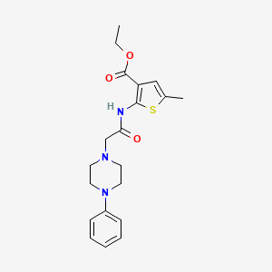 ethyl 5-methyl-2-{[(4-phenyl-1-piperazinyl)acetyl]amino}-3-thiophenecarboxylate