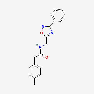 2-(4-methylphenyl)-N-[(3-phenyl-1,2,4-oxadiazol-5-yl)methyl]acetamide