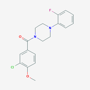 1-(3-chloro-4-methoxybenzoyl)-4-(2-fluorophenyl)piperazine