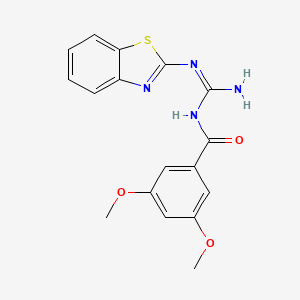 N-[amino(1,3-benzothiazol-2-ylamino)methylene]-3,5-dimethoxybenzamide