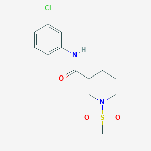 N-(5-chloro-2-methylphenyl)-1-(methylsulfonyl)-3-piperidinecarboxamide