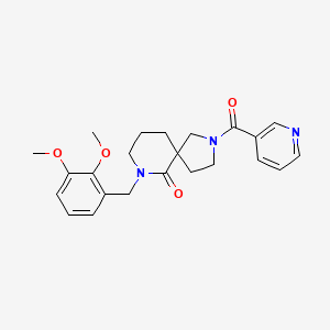 7-(2,3-dimethoxybenzyl)-2-(3-pyridinylcarbonyl)-2,7-diazaspiro[4.5]decan-6-one