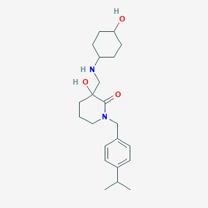 3-hydroxy-3-{[(trans-4-hydroxycyclohexyl)amino]methyl}-1-(4-isopropylbenzyl)piperidin-2-one