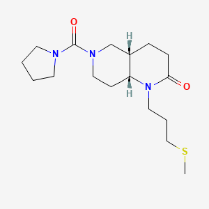 (4aS*,8aR*)-1-[3-(methylthio)propyl]-6-(pyrrolidin-1-ylcarbonyl)octahydro-1,6-naphthyridin-2(1H)-one