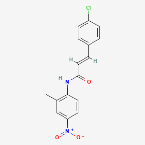 3-(4-chlorophenyl)-N-(2-methyl-4-nitrophenyl)acrylamide